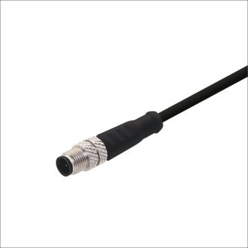 M5 3PIN 4PIN circular connector open ended wires